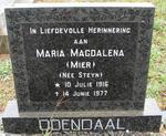 ODENDAAL Maria Magdalena nee STEYN 1916-1977