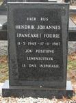 FOURIE Hendrik Johannes 1943-1987