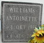 WILLIAMS Antoinette 1955-20??