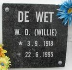 WET W.D., de 1918-1995