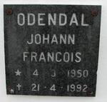 ODENDAL Johann Francois 1950-1992