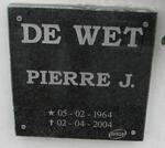 WET Pierre J., de 1964-2004