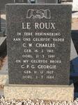 ROUX C.W., le 1913-1981 :: LE ROUX C.P.G. 1937-1984