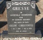GRESSE Oelof Christoffel 1918-1993
