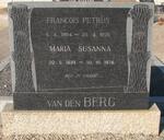 BERG Francois Petrus, van den 1894-1975 & Maria Susanna 1899-1978\