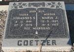 COETZER Johannes S. 1891-1976 & Maria J. 1897-1977