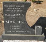 MARITZ Magdalena F. 1929-1998