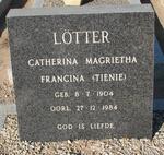 LOTTER Catherina Magrietha Francina 1904-1984