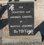 TOIT Jacobus Gabriel, du & Martha Johanna