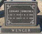 WENGER Edward 1909-1980 & Dorothea 1914-1994
