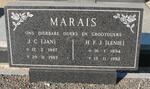 MARAIS J.C. 1887-1983 & H.F.J. 1894-1982
