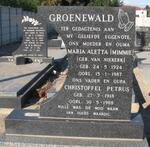 GROENWALD Christoffel Petrus 1918-1988 & Maria Aletta van NIEKERK 1924-1987