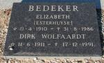 BEDEKER Dirk Wolfaardt 1911-1991 & Elizabeth ESTERHUYSE 1910-1986