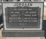 JORDAAN L.J. 1897-1984 & B.W. 1908-1984