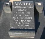 MAREE Daniel Jacobus 1921-1997 & W.E. RANKIN 1919-2010