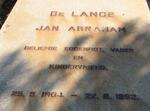 LANGE Jan Abraham, de 1904-1962