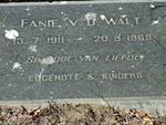 WALT Fanie, v.d. 1911-1969