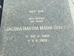 BEKKER Jacoba Martha Maria 1922-1989