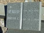 VENTER Martha C. 1907-2004