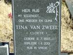 ZWEEL Tina, van nee CLOETE 1937-2001