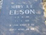 ELSON Mary A.E. 1919-1999