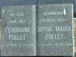 POLLET Ferdinand 1930-1992 & Sophia Maria 1934-1988