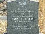 VILLIERS Anna, de 1918-1989