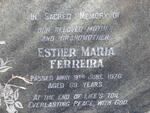 FERREIRA Esther Maria -1976