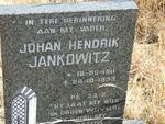 JANKOWITZ Johan Hendrik 1911-1993