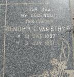 STRYP Hendrik L., van 1887-1961 & Anna M.M. J. VAN RENSBURG 1894-1973