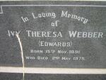 WEBBER James Albert -1955 & Ivy Theresa EDWARDS 1891-1975
