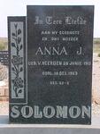 SOLOMON Anna J. nee VAN HEERDEN 1915-1969