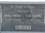 OLIVIER Andries Erasmus 1908-1965 & Alida Glaudina 1910-1971