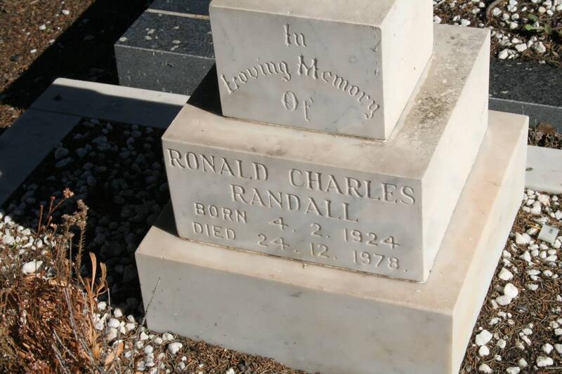 RANDALL Ronald Charles 1924-1978