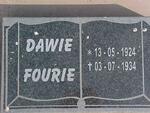 FOURIE Dawie 1924-1934