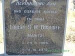 BOSHOFF Louisa S.M. nee MARITZ 1905-1976