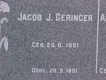 GERINGER Jacob J. 1851-1951