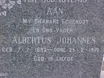 FOURIE Albertus Johannes 1892-1971