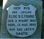 FOURIE Elsie S.C. 1950-1950