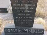 WESTHUIZEN Ben, van der 1920-1976