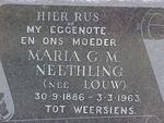NEETHLING Maria G.M. nee LOUW 1886-1963