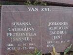 ZYL Johannes Albertus Jacobus, van 1937- & Susanna Catharina Petronella 1941-1999