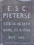 PIETERSE E.S.C. 1899-1966