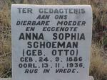 SCHOEMAN Anna Sophia nee OTTO 1886-1936