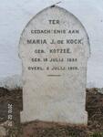 KOCK Maria J., de nee KOTZEE 1835-1910