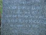 LONG John Harvie 1872-1929 :: MACLEOD Donald Ross 1899-1967