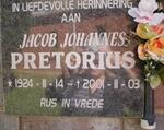 PRETORIUS Jacob Johannes 1924-2001