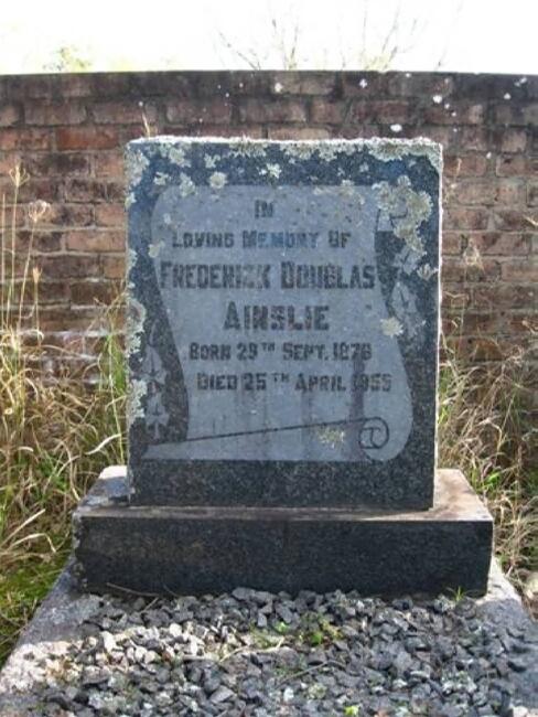 AINSLIE Frederick Douglas 1876-1955