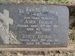 DIXON John -1917 & Lucy -1963