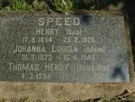 SPEED Henry 1854-1926 & Johanna Louisa 1873-1945 :: SPEED Thomas Henry 1894-1940